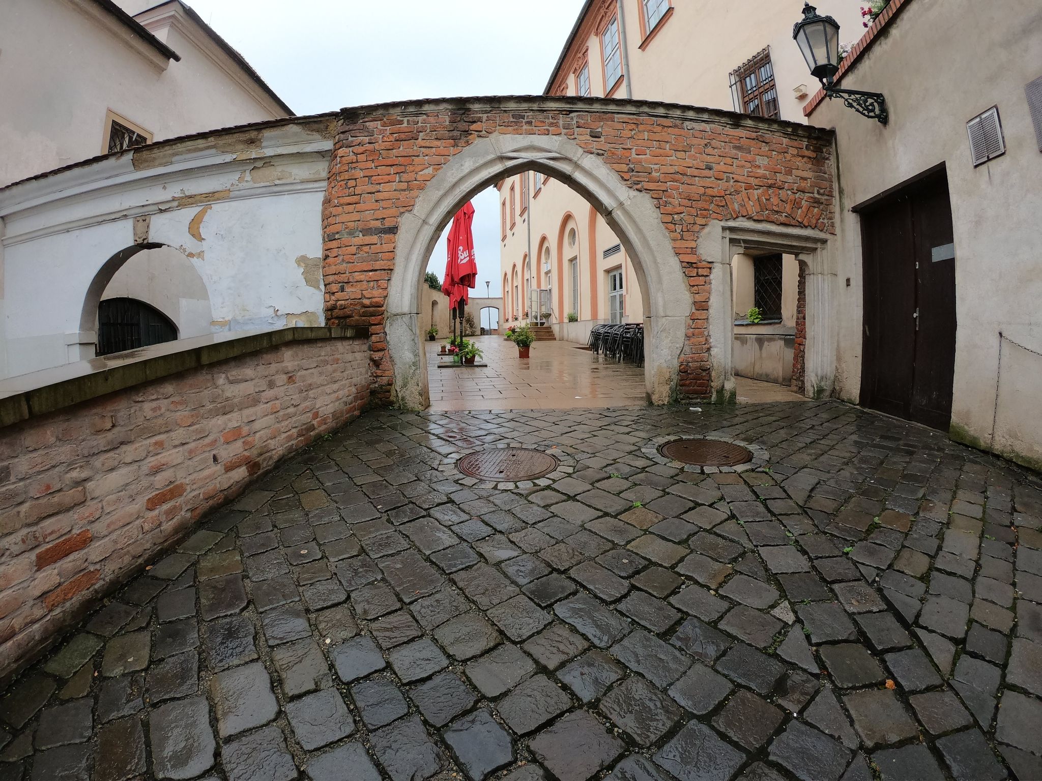 Dnešní pohled – Biskupský dvůr