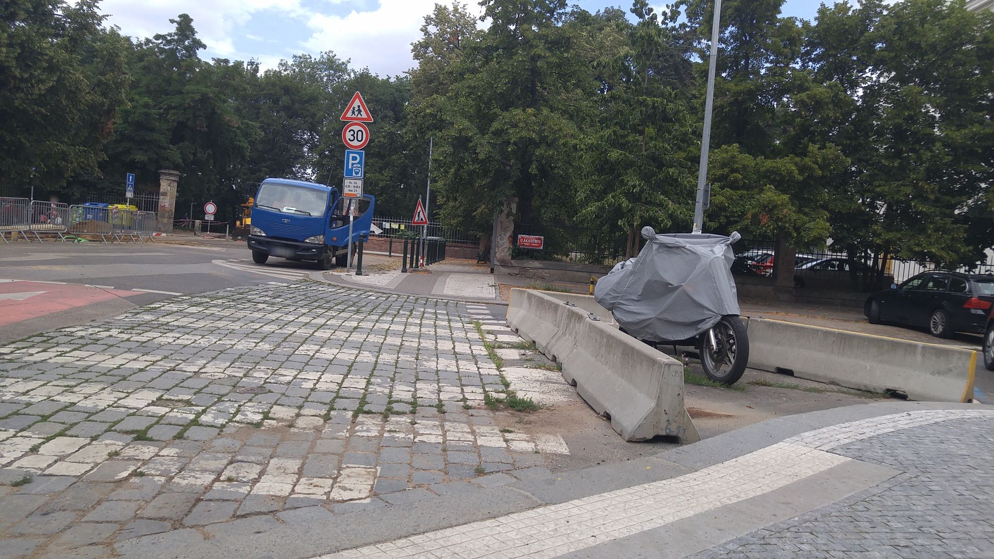 Dnešní pohled – Akademie výtvarných umění v Praze
