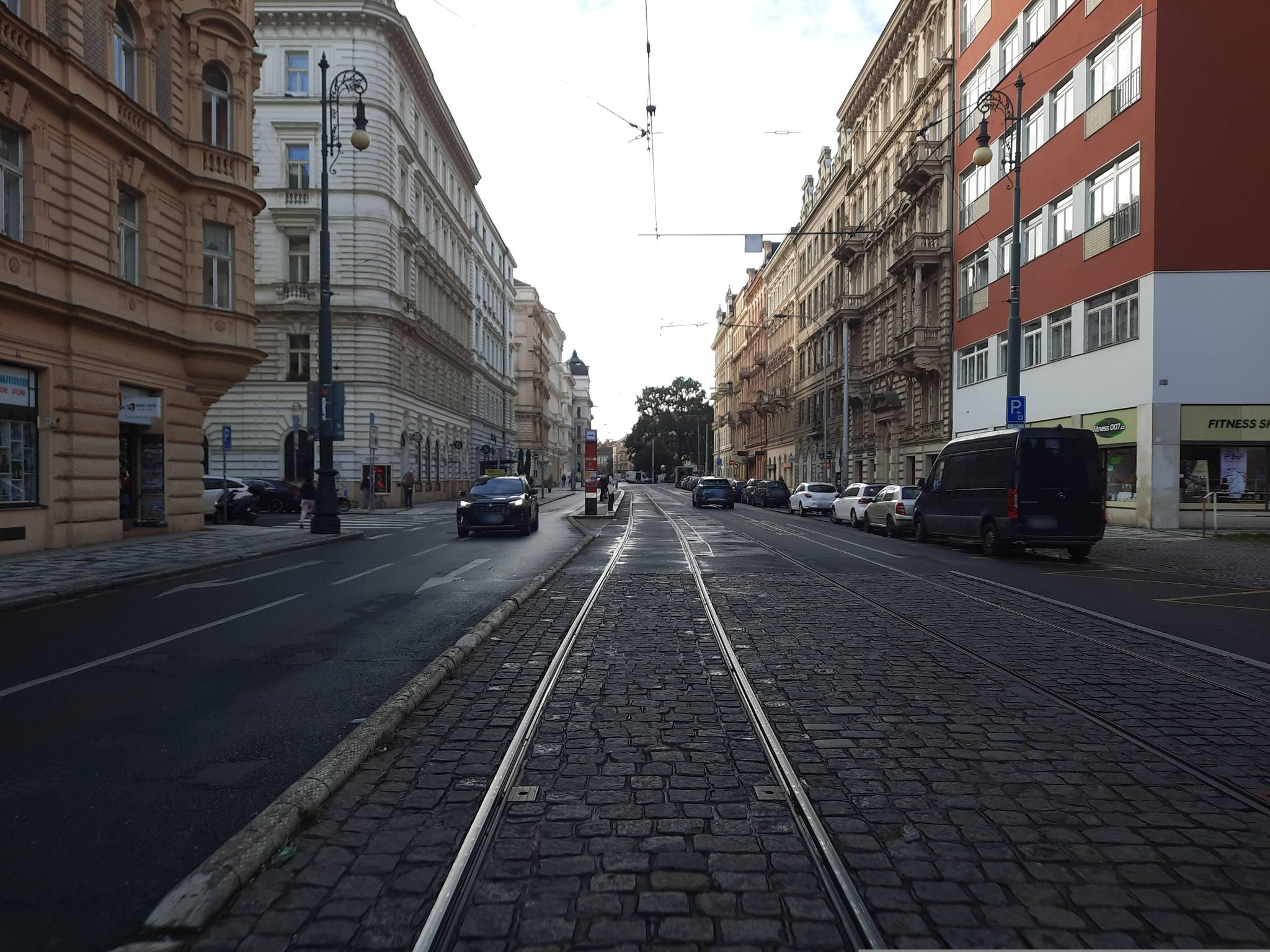 Dnešní pohled – Újezdská brána