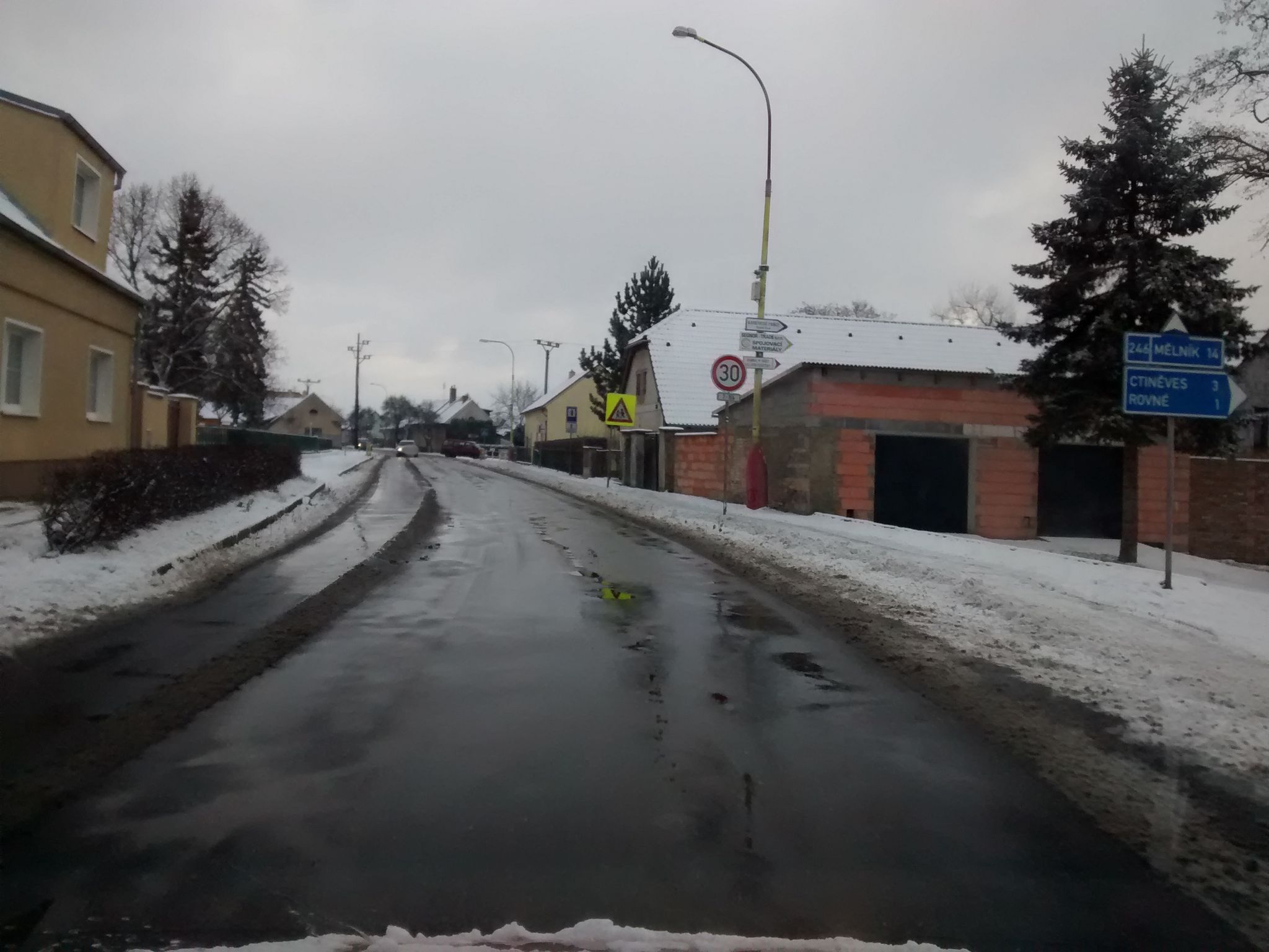 Dnešní pohled – evangelický kostel v Krabčicích