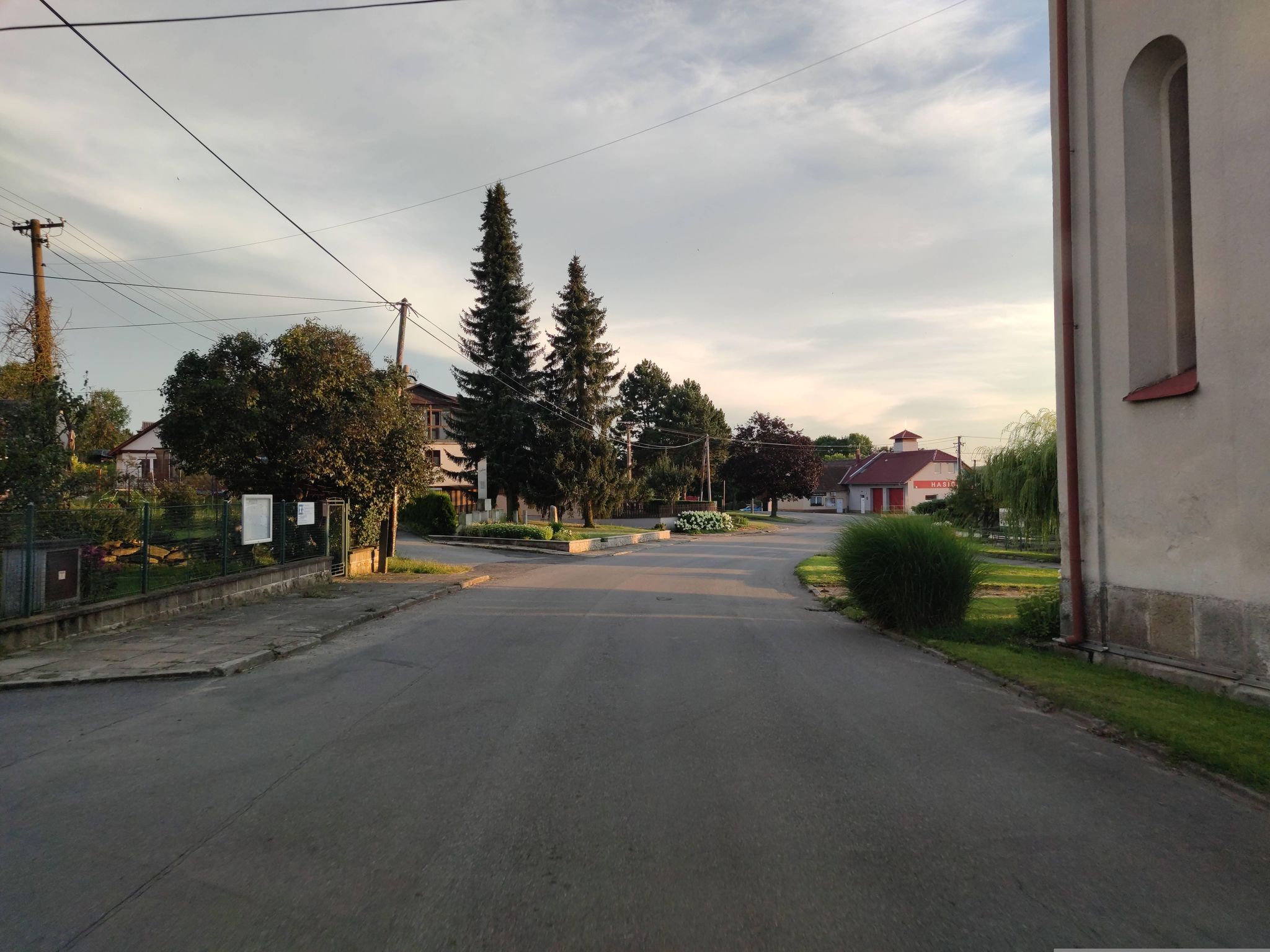 Dnešní pohled – evangelický kostel v Opatově