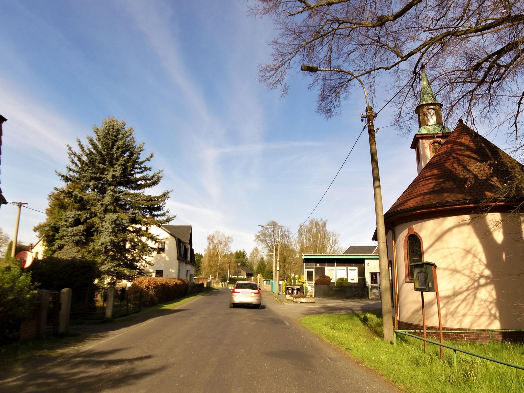 Dnešní pohled – kaple svaté Alžběty Durynské v Dolních Křečanech