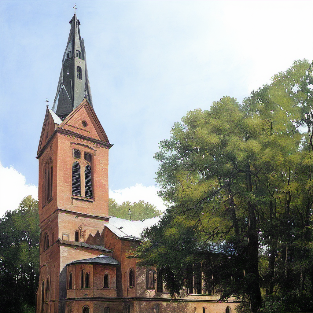 Historická podoba – Červený kostel (Předměstí)
