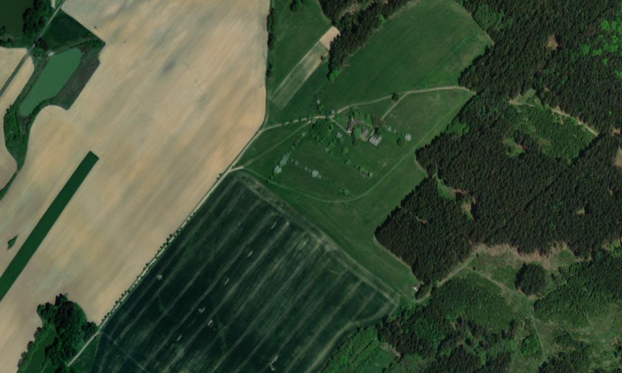 Bambouch – letecký pohled