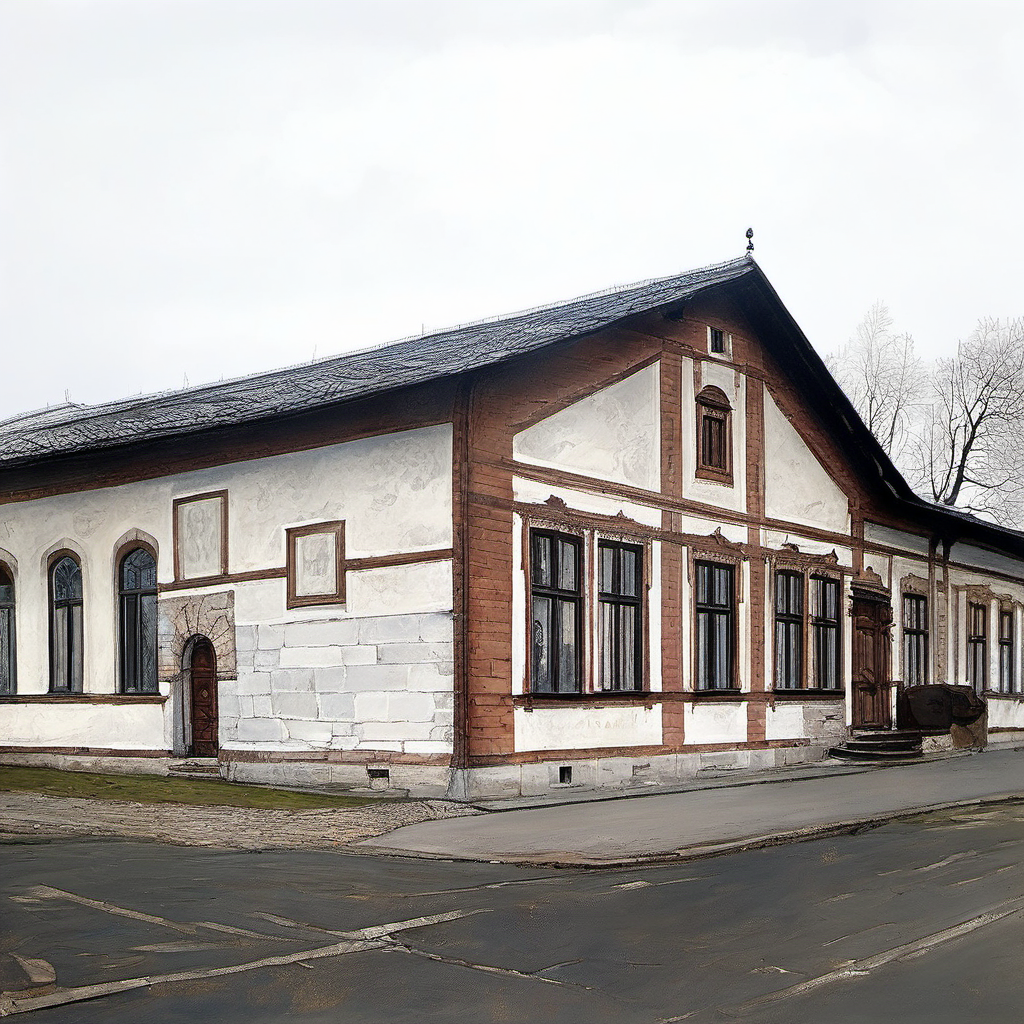 Historická podoba – Dělnický dům, s pamětní deskou