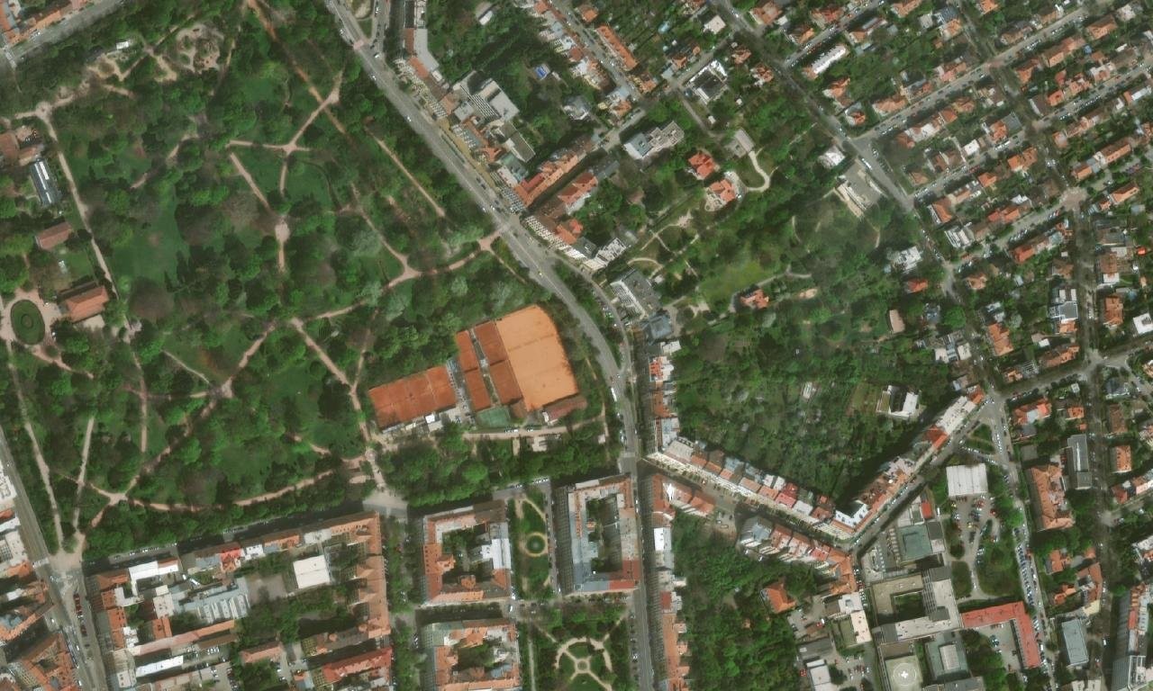 Drobného 30 – letecký pohled