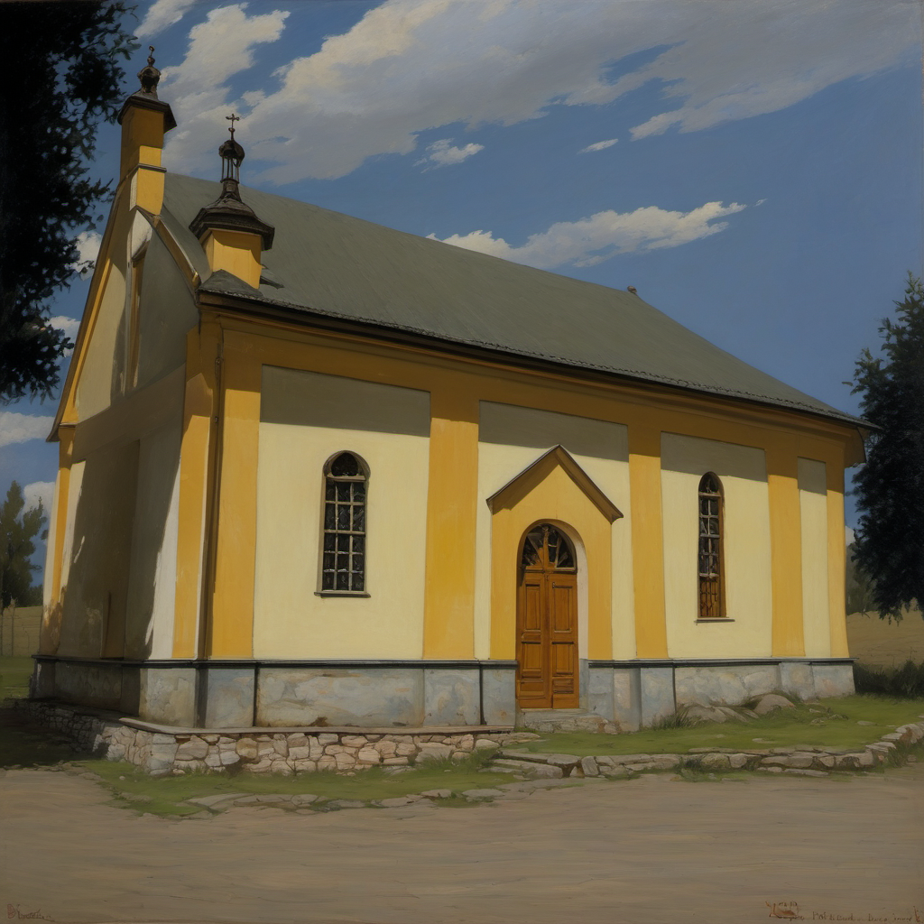 Historická podoba – evangelický kostel ve Džbánově