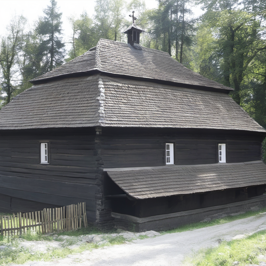 Historická podoba – evangelický kostel ve Velké Lhotě