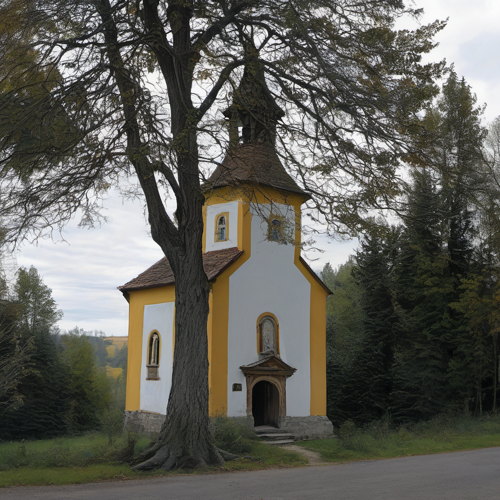 Historická podoba – kaple Anděla Strážce (Čtveřín)