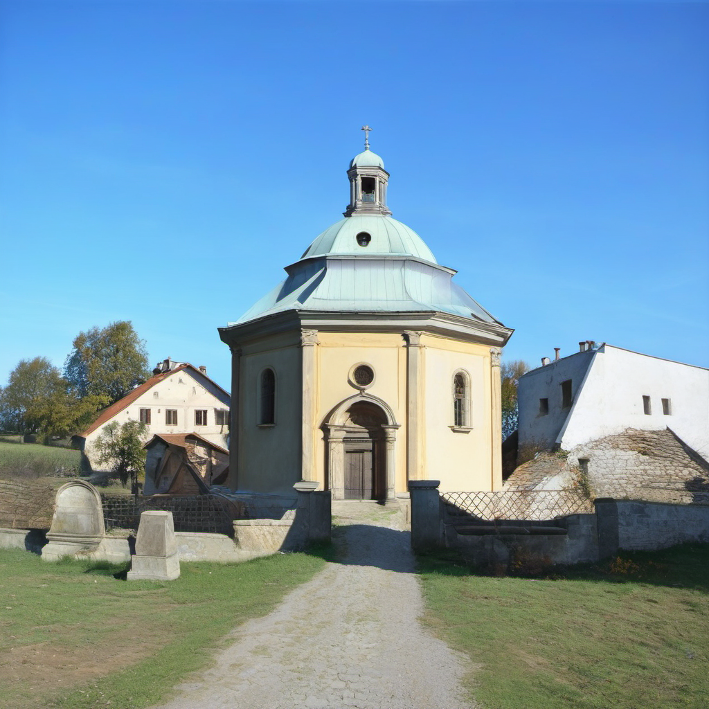 Historická podoba – kaple na hřbitově v Doksech