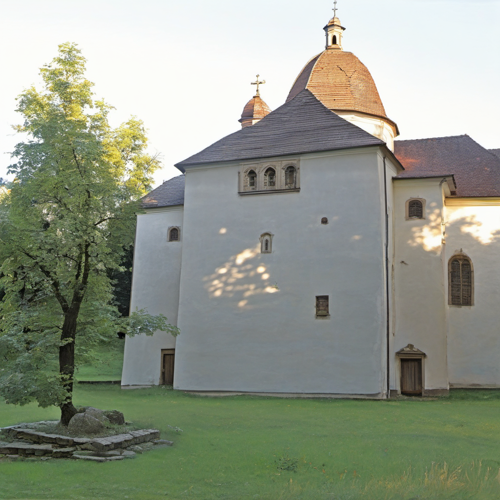 Historická podoba – kaple svaté Barbory (Buchlovice)