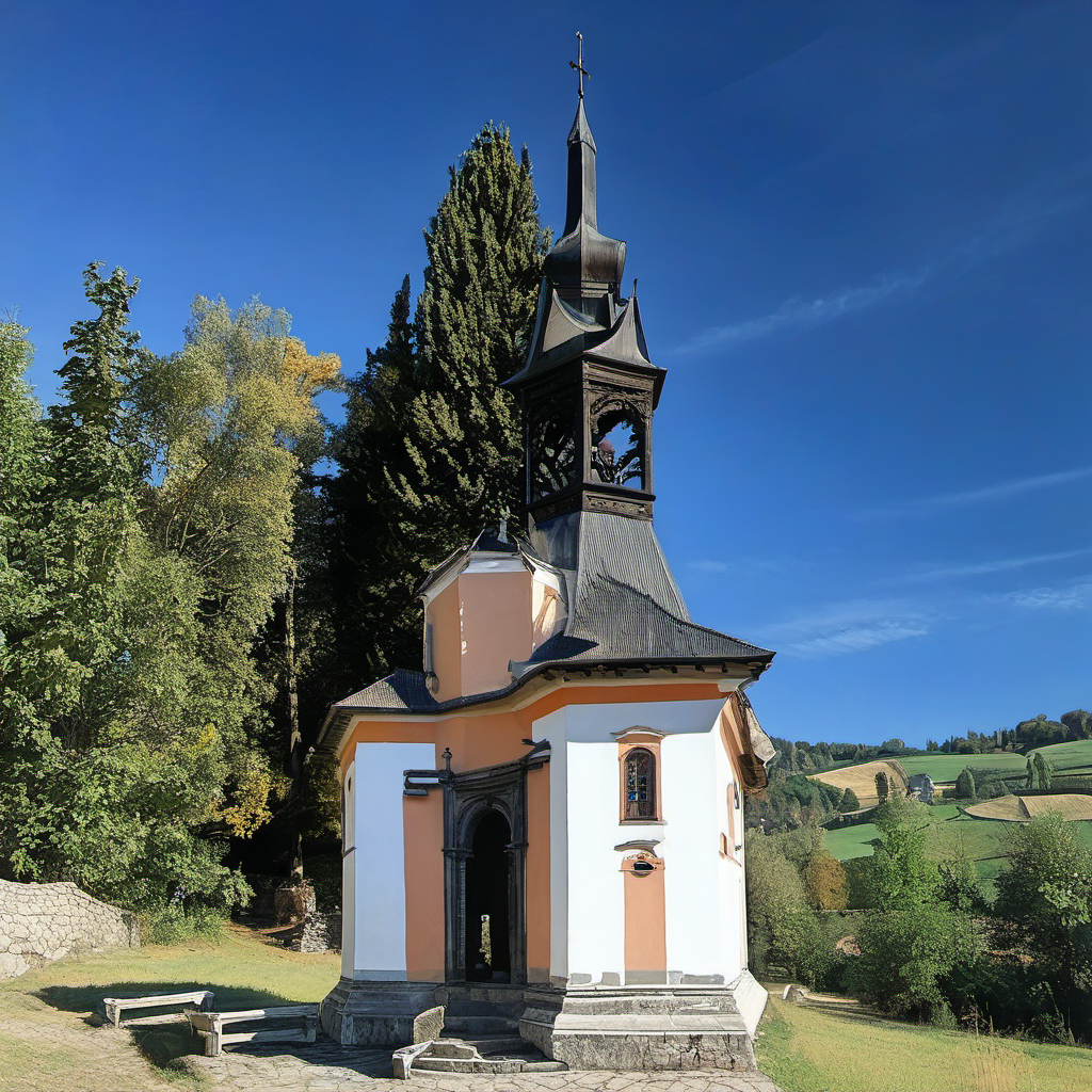 Historická podoba – kaple svatého Huberta (Benecko)