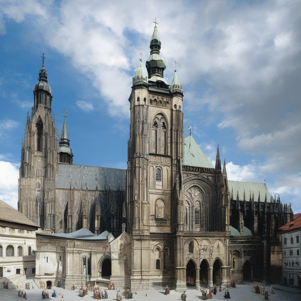 Historická podoba – katedrála svatého Víta v Praze