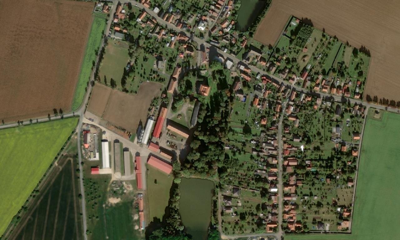 Kluky – letecký pohled