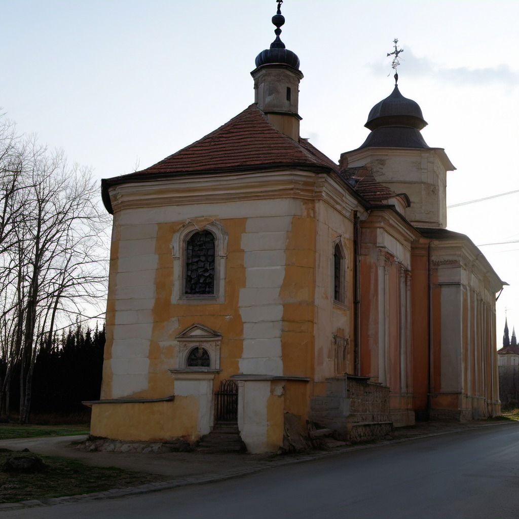 Historická podoba – Kostel Nanebevzetí Panny Marie (Únětice)