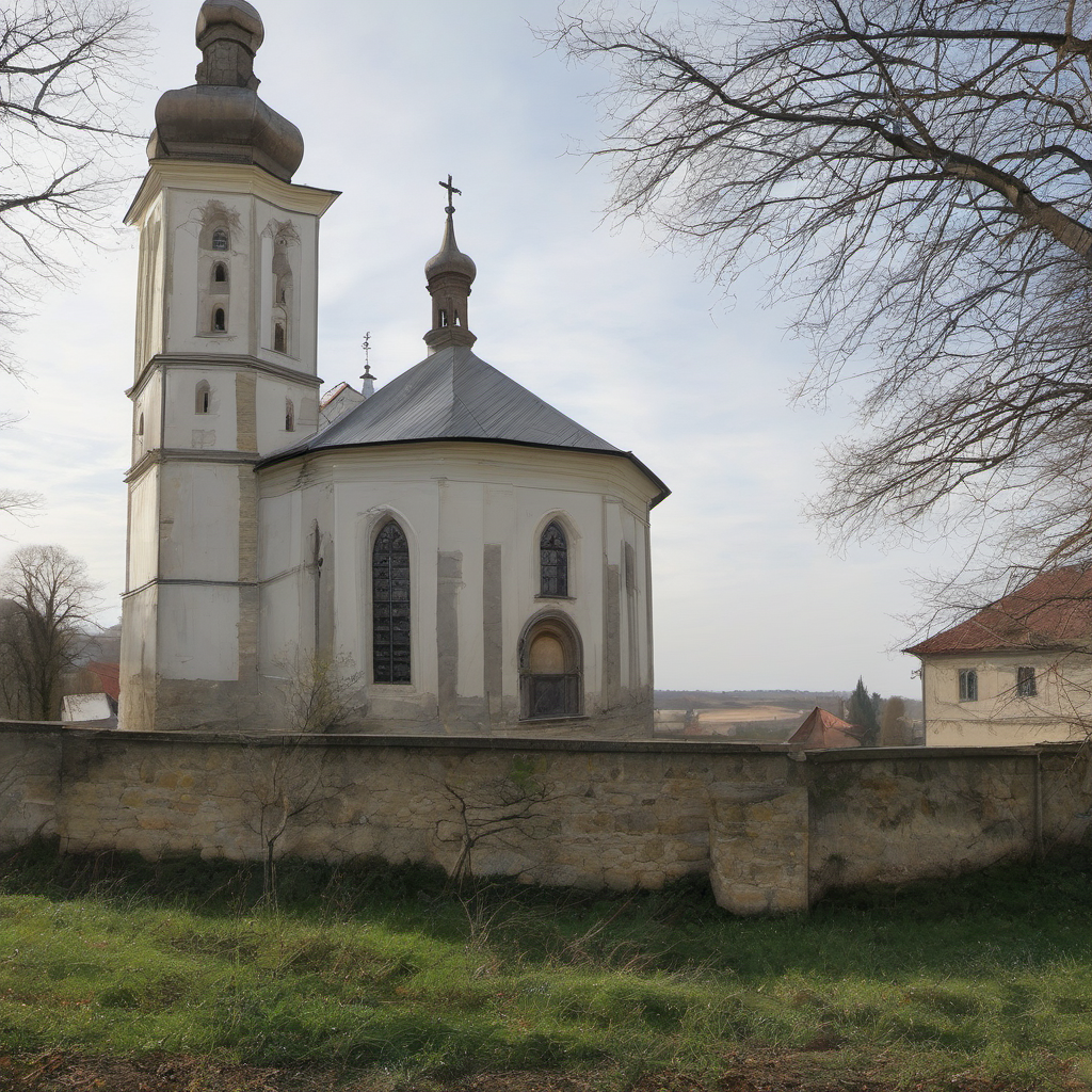 Historická podoba – Kostel Nanebevzetí Panny Marie (Velešice)