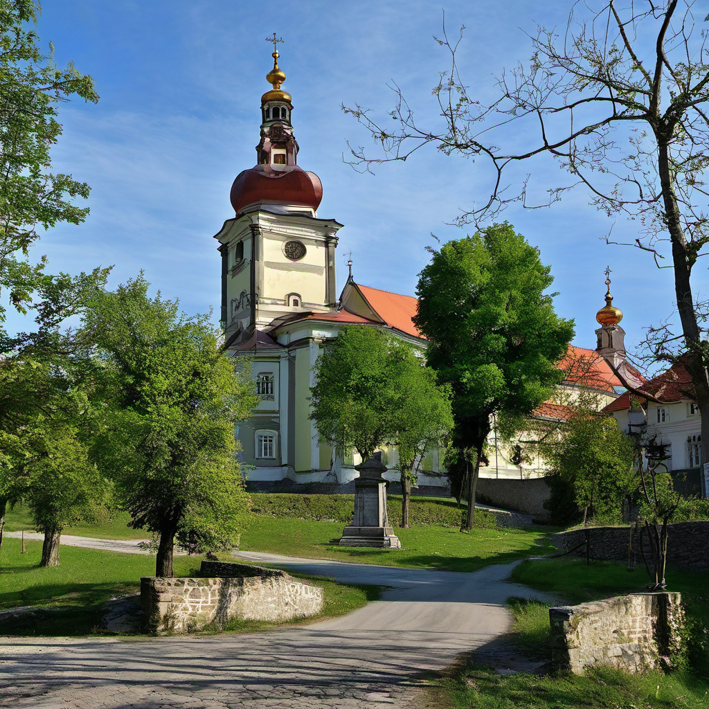 Historická podoba – Kostel Nanebevzetí Panny Marie v Horním Jiřetíně
