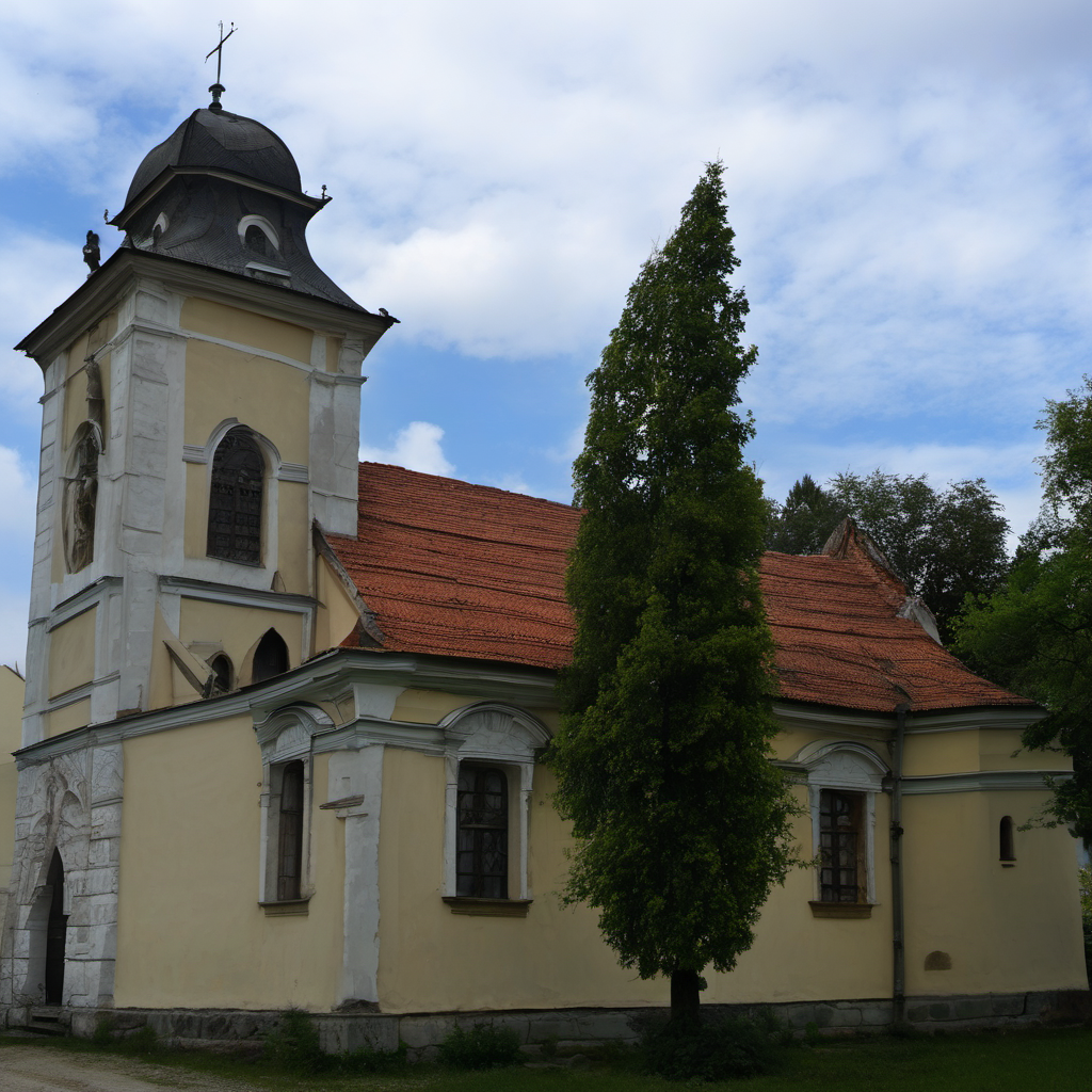 Historická podoba – kostel Nejsvětější Trojice (Čimelice)