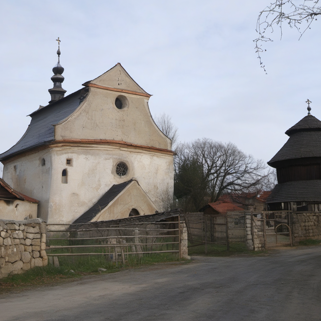 Historická podoba – Kostel Nejsvětější Trojice (Obrubce)