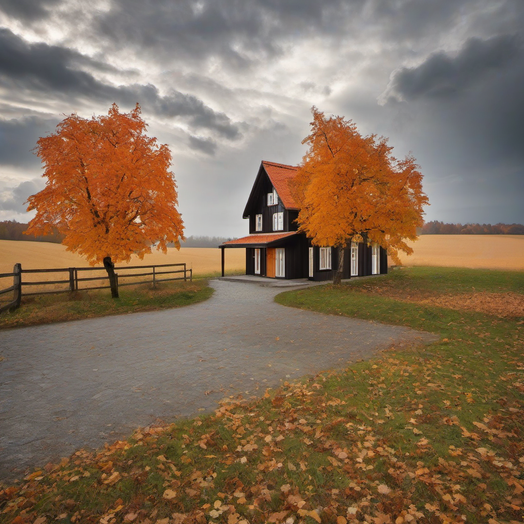 kostel Panny Marie Andělské – autumn