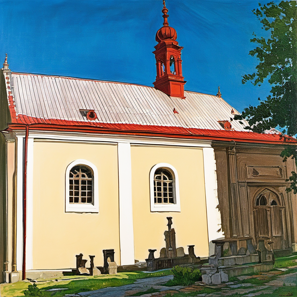 Historická podoba – kostel Panny Marie Sedmibolestné v Týnci nad Labem