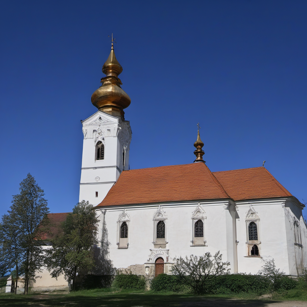 Historická podoba – kostel Povýšení svatého Kříže (Husinec)