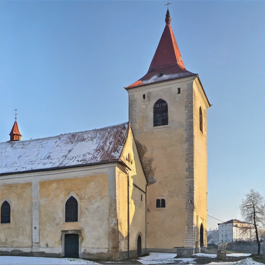 Historická podoba – kostel Stětí svatého Jana Křtitele (Týnec nad Labem)