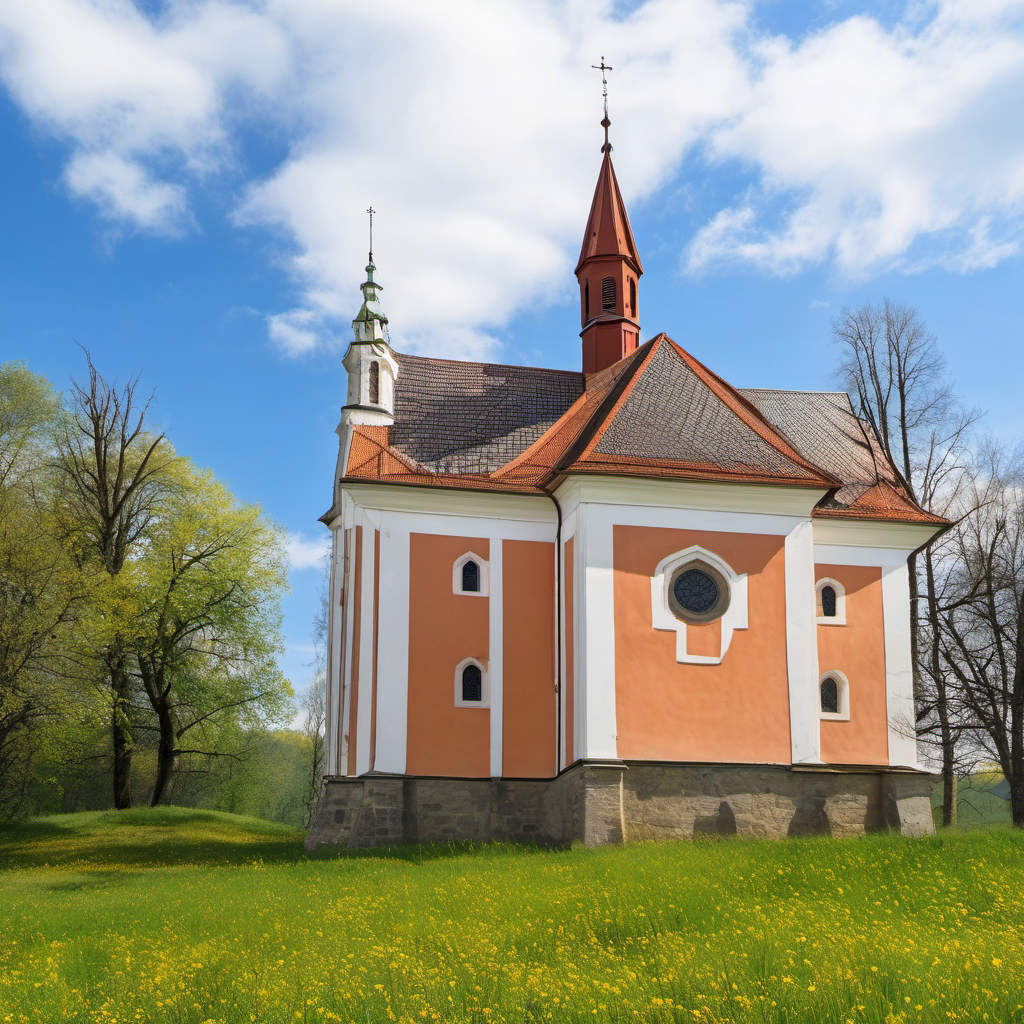 Historická podoba – kostel svaté Anny (Pustá Kamenice)