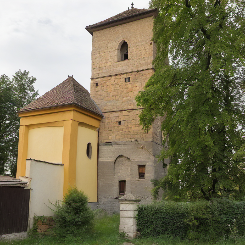 Historická podoba – Kostel svaté Kateřiny (Obora)