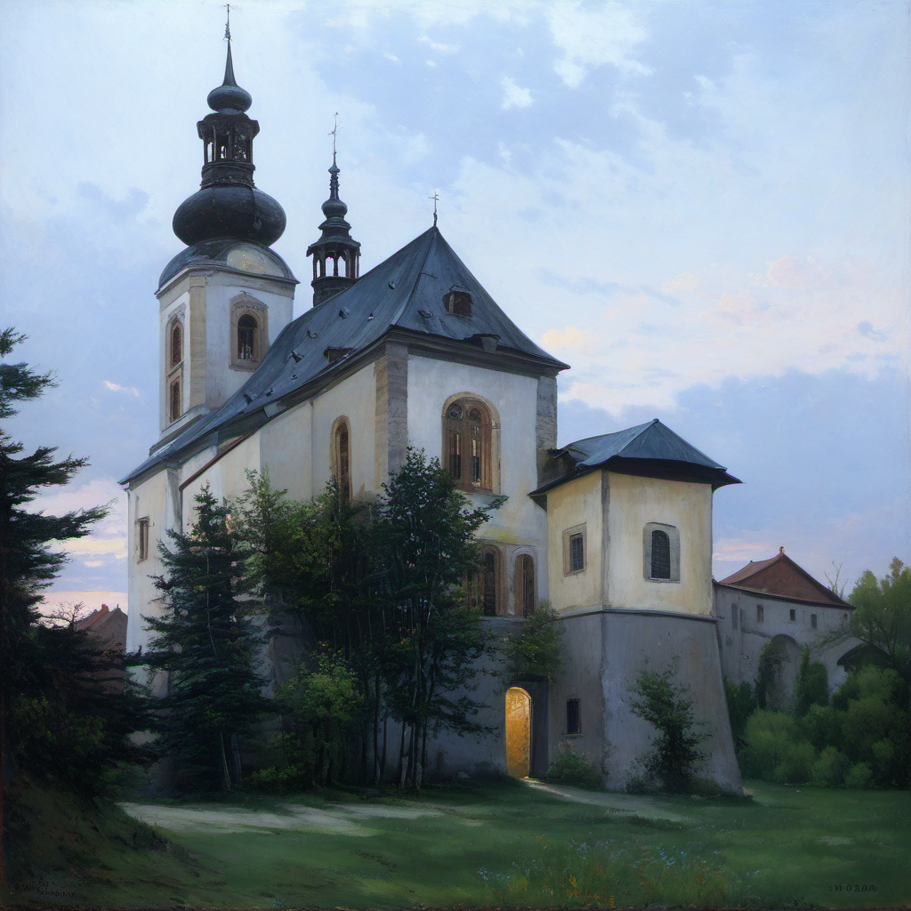 Historická podoba – kostel svaté Kateřiny (Vilémov)