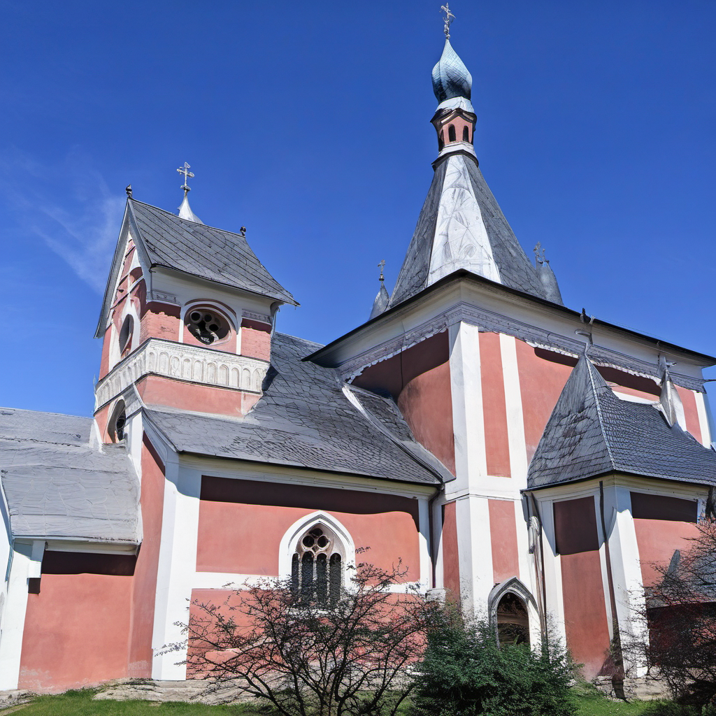 Historická podoba – kostel svaté Ludmily (Řimice)
