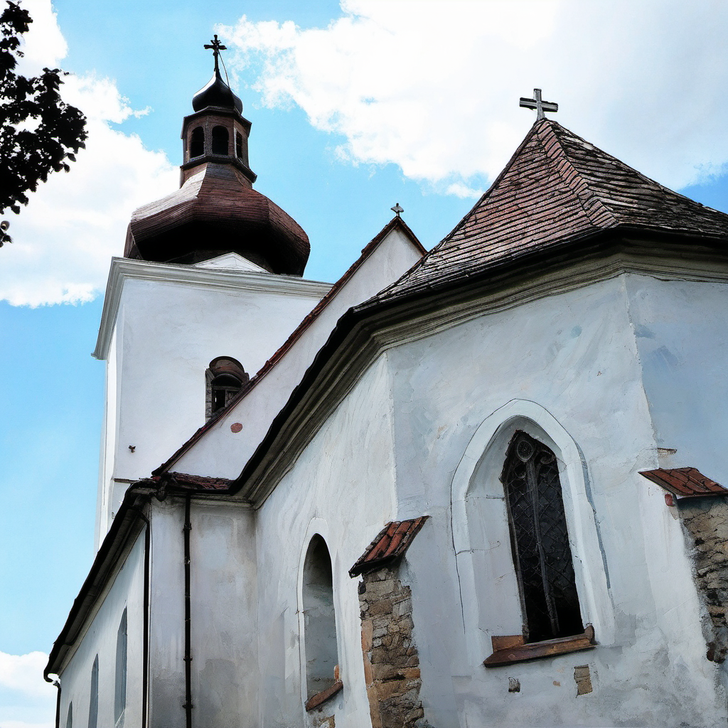 Historická podoba – kostel svaté Maří Magdalény (Červená Řečice)