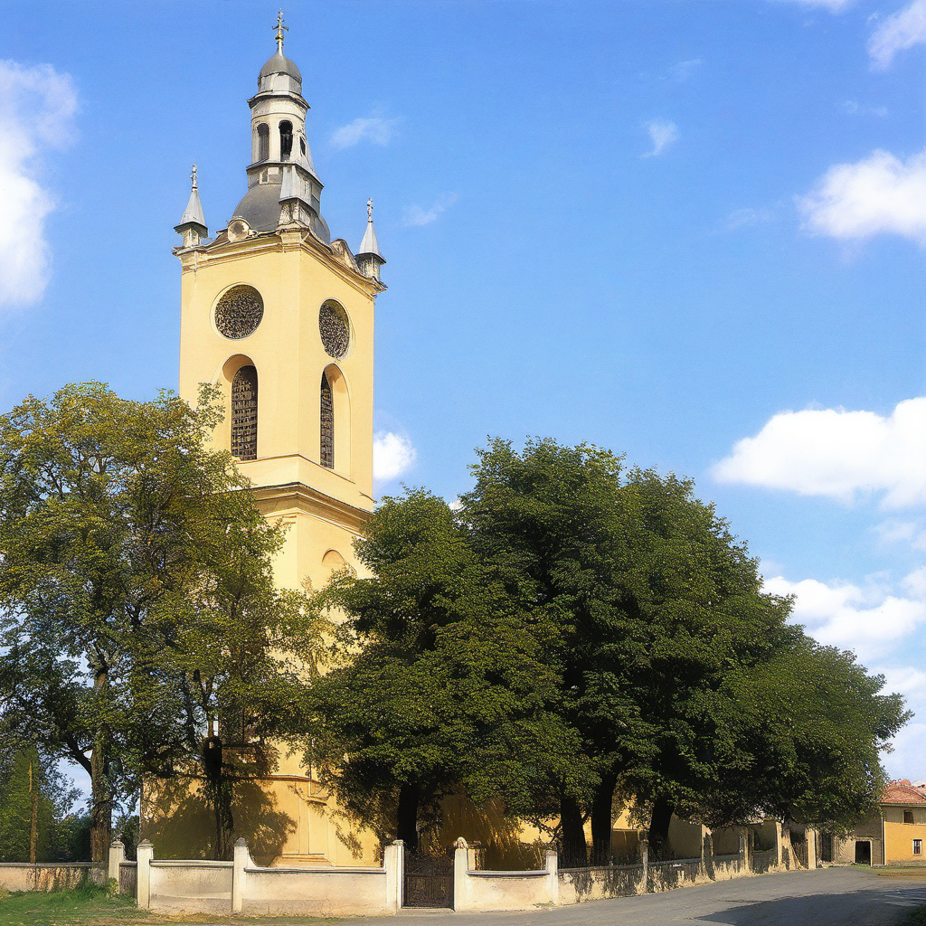 Historická podoba – Kostel svatého Cyrila a Metoděje (Nebušice)