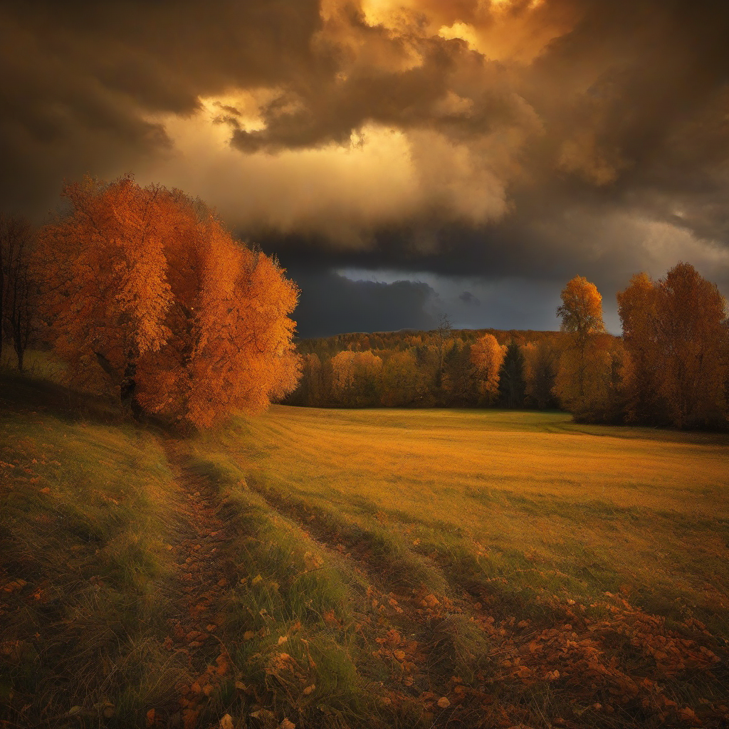 Kostel svatého Havla (Chotýšany) – autumn