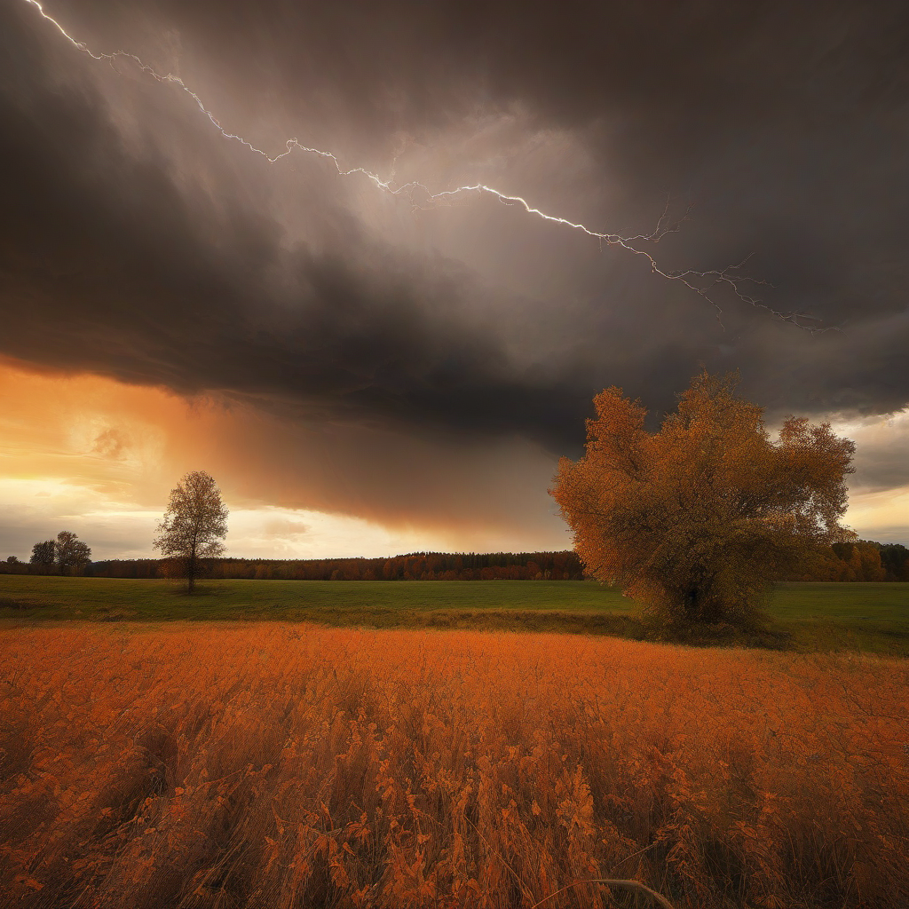 Kostel svatého Jana Křtitele (Byšice) – autumn