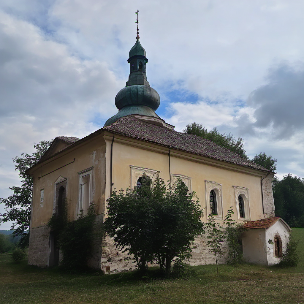 Historická podoba – kostel svatého Jiljí v Křinci