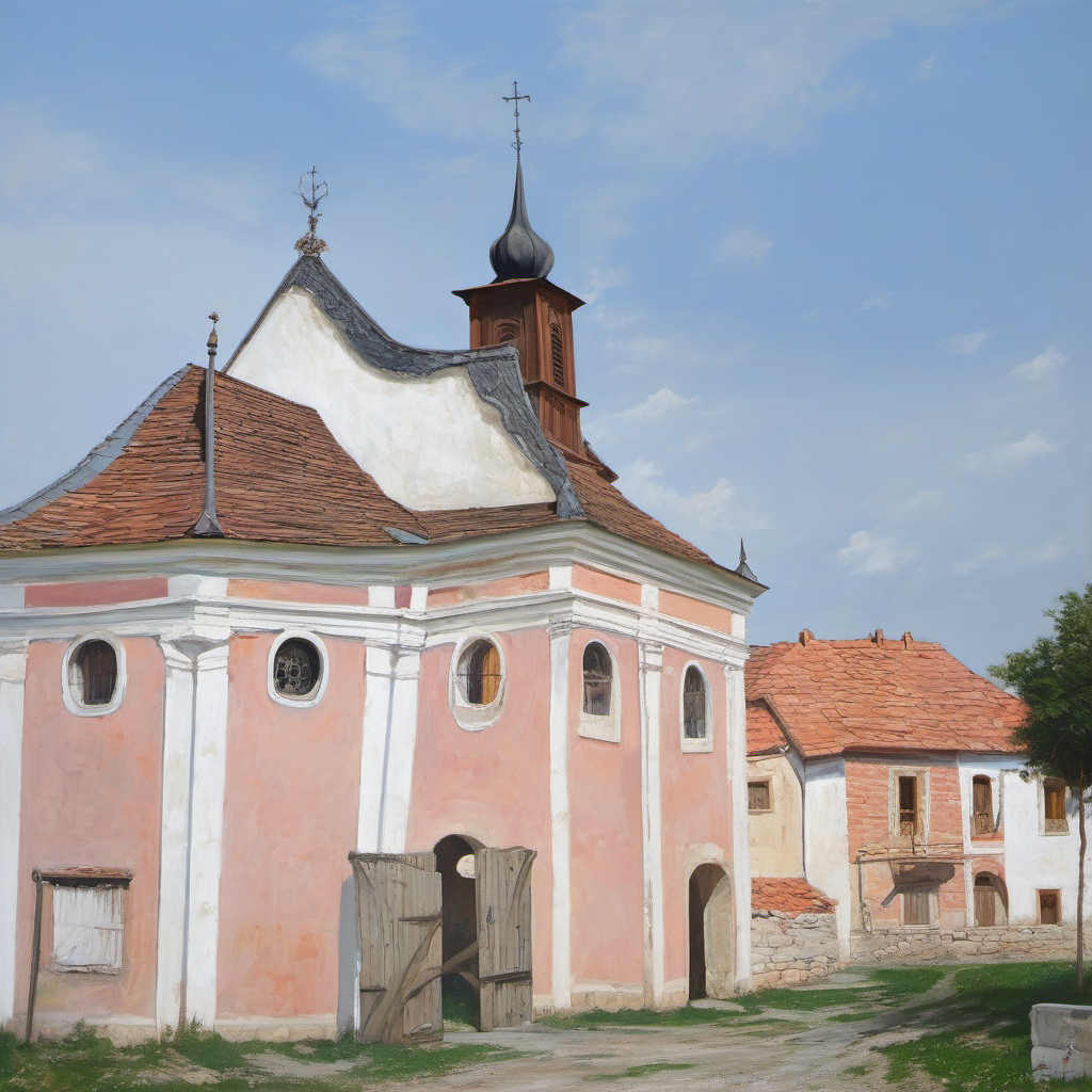 Historická podoba – kostel svatého Kříže (Slavonice)