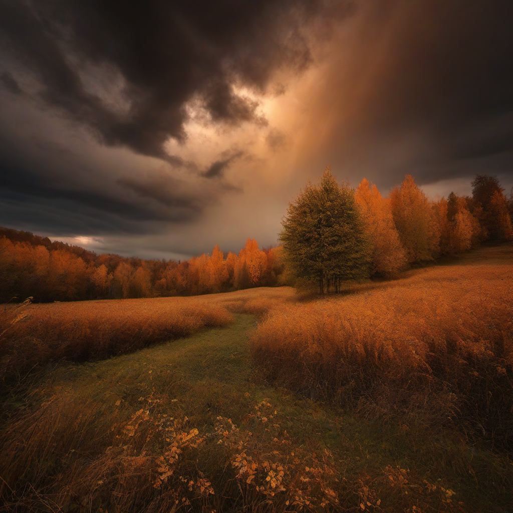 Kostel svatého Martina (Vejprty) – autumn