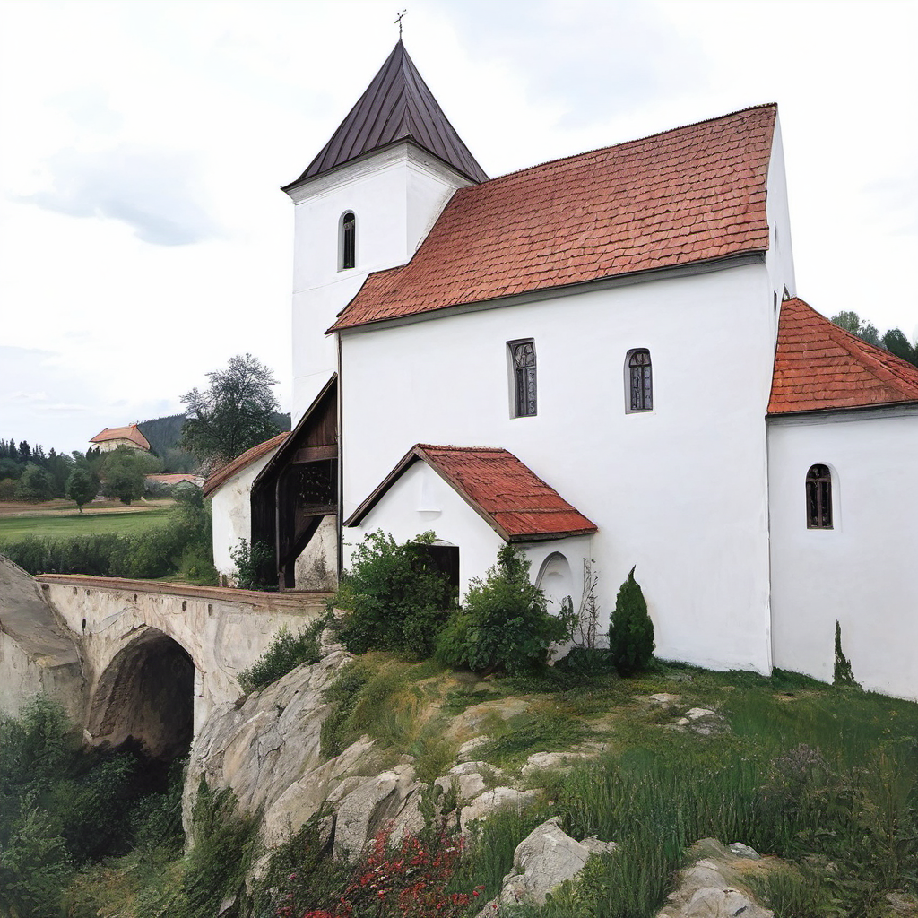 Historická podoba – Kostel svatého Martina v Tožici