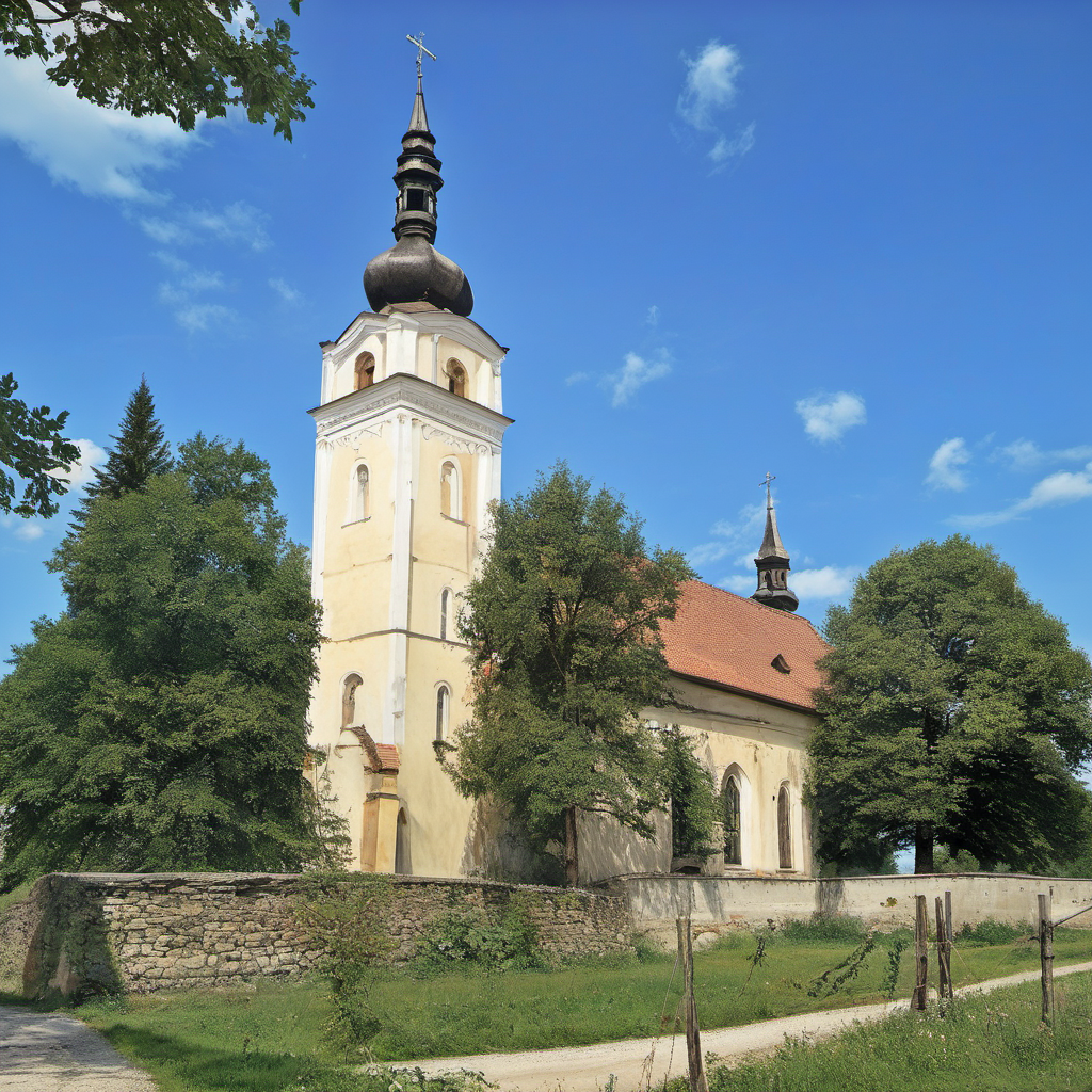 Historická podoba – Kostel svatého Václava (Hulín)