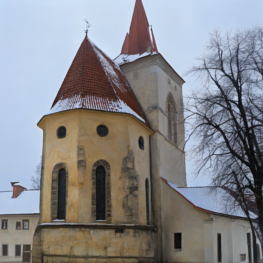 Historická podoba – kostel svatého Vojtěcha v Jílovém u Prahy