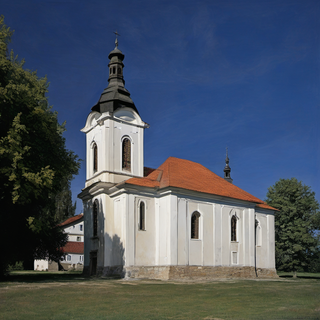 Historická podoba – Kostel Všech svatých (Hředle)
