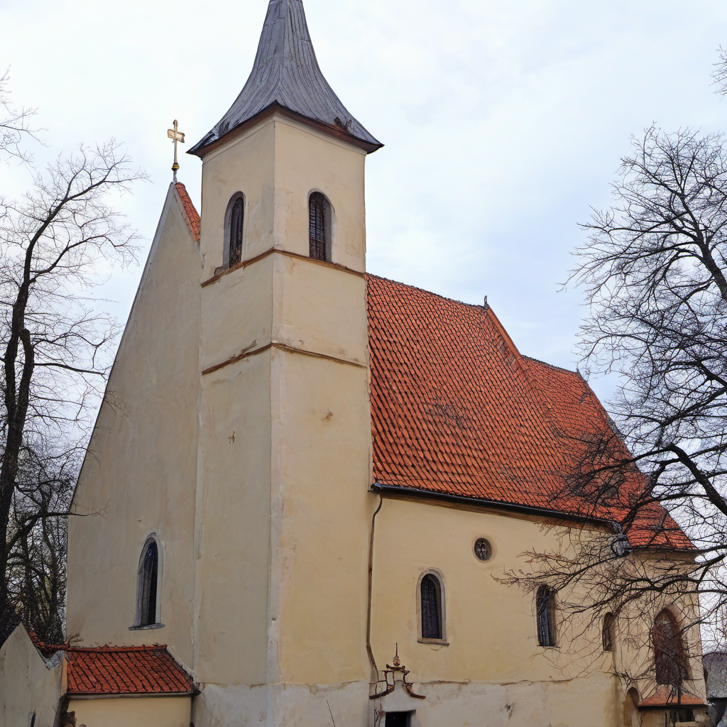 Historická podoba – Kostel Všech svatých (Slivenec)