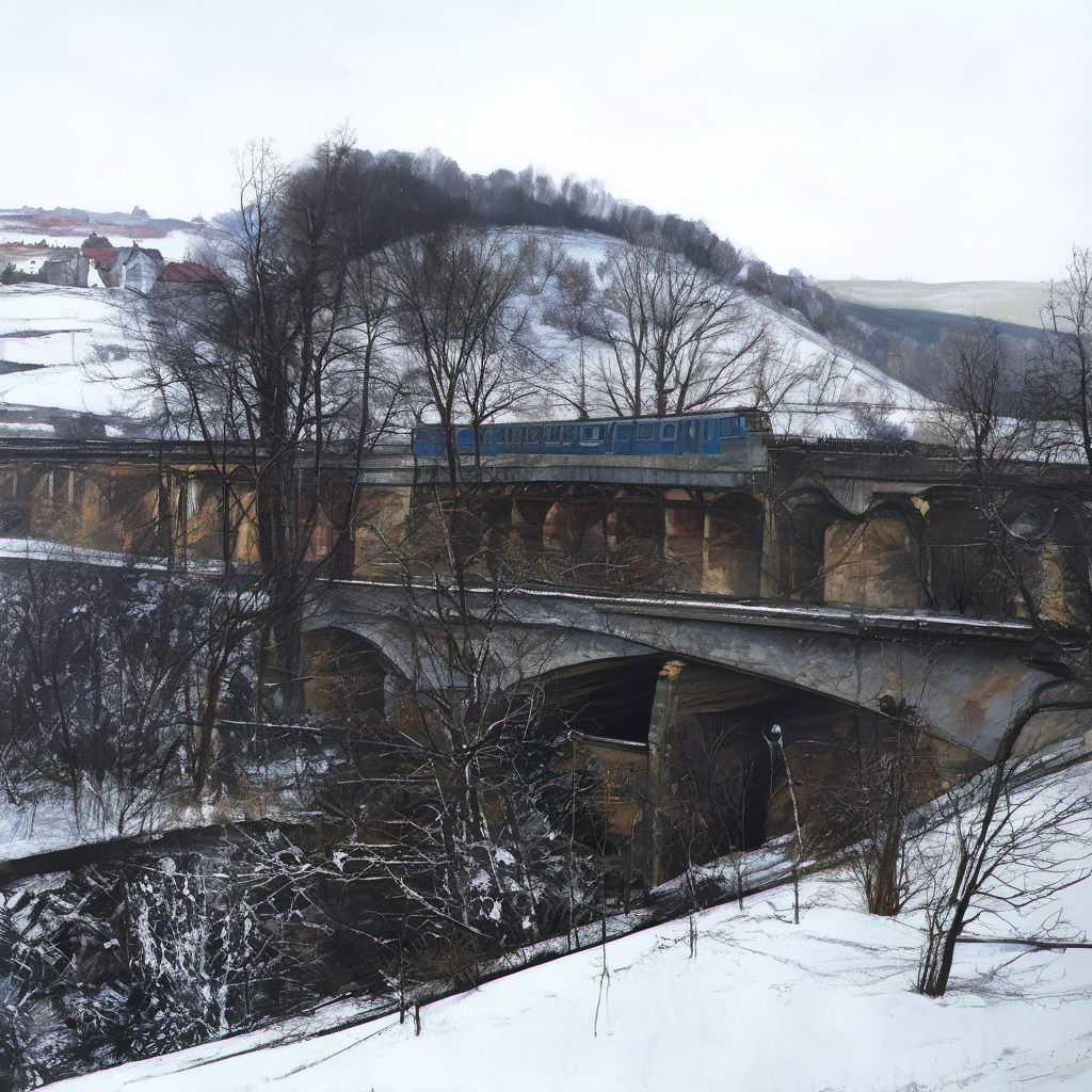 Historická podoba – most metra na Kačerově
