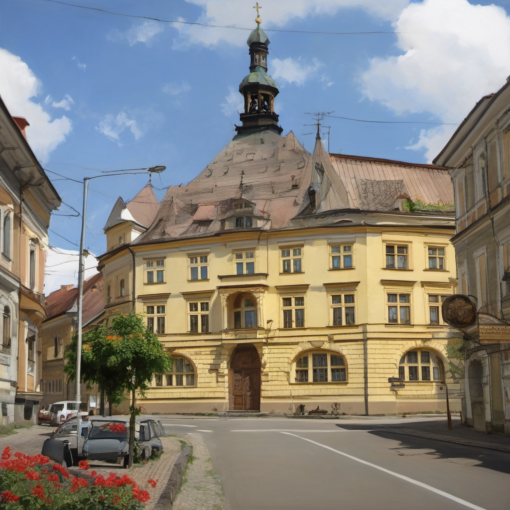 Historická podoba – Okresní dům ve Slaném