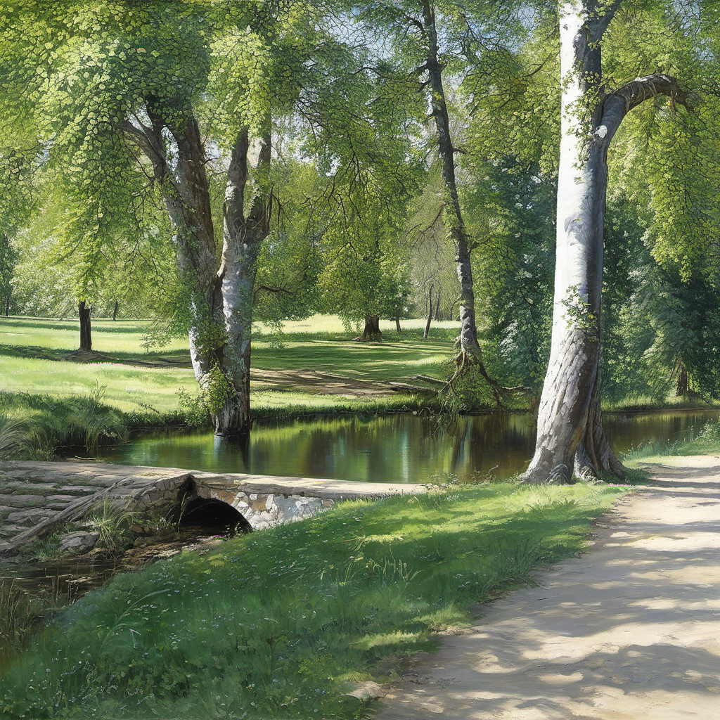 Historická podoba – park Podviní