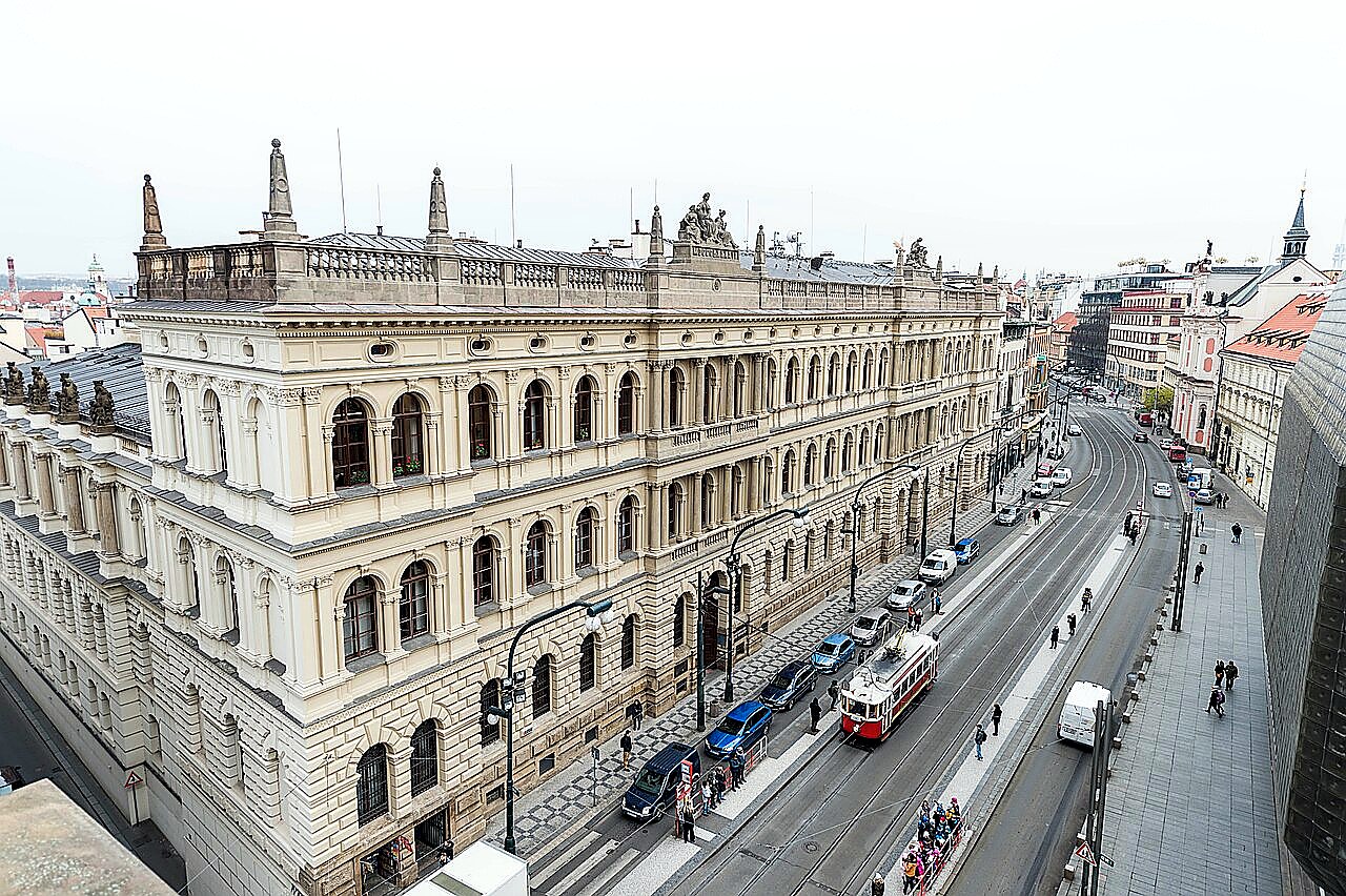 
<span>Budova Akademie věd České republiky</span>
