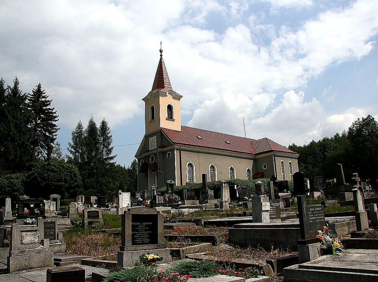 
<span>Evangelický kostel (Prostřední Suchá)</span>
