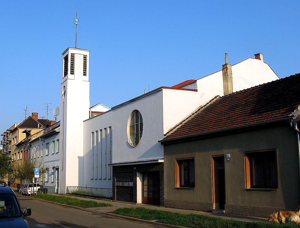 
<span>evangelický kostel v Brně-Židenicích</span>
