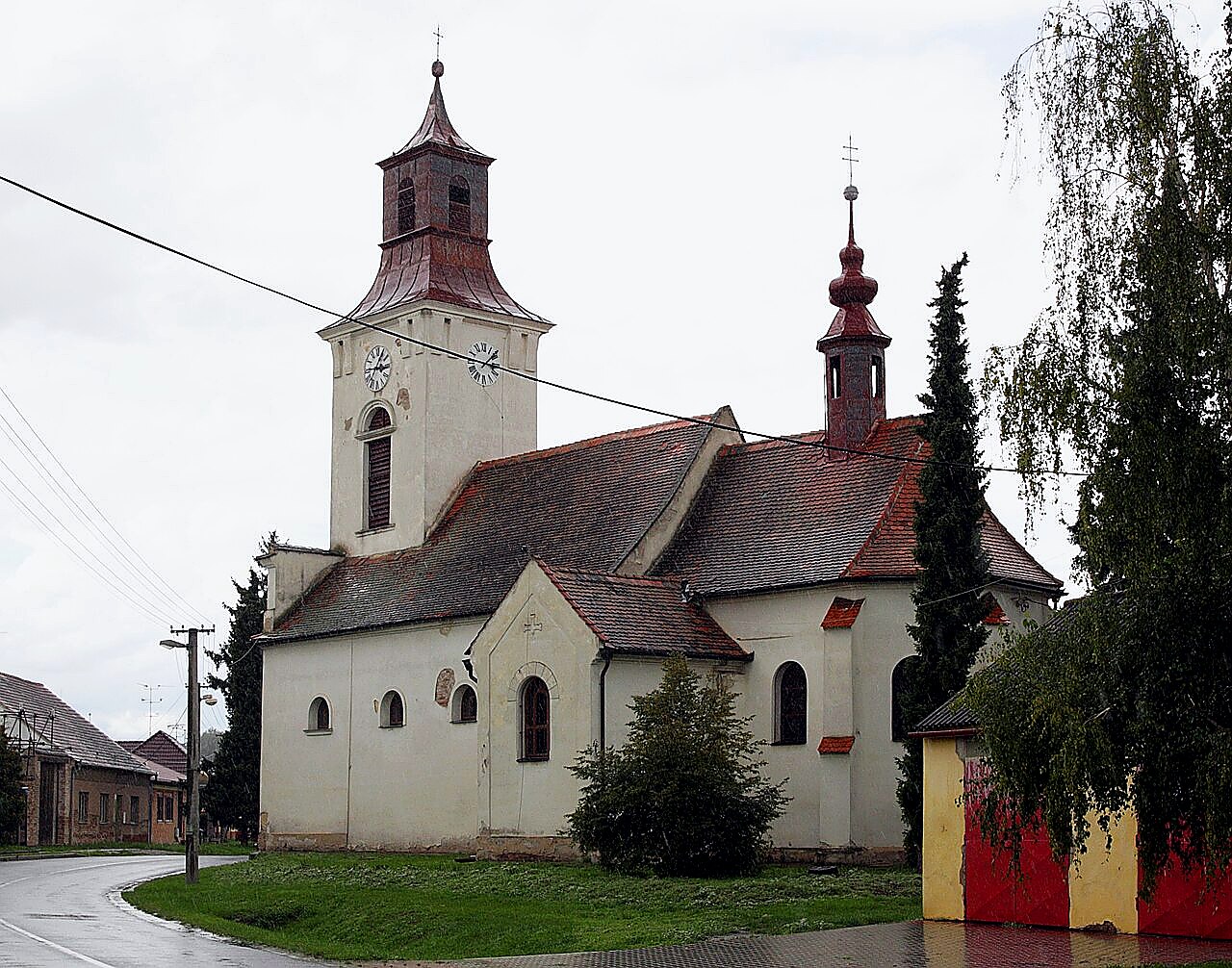
<span>kostel svatého Jakuba Staršího (Cvrčovice)</span>
